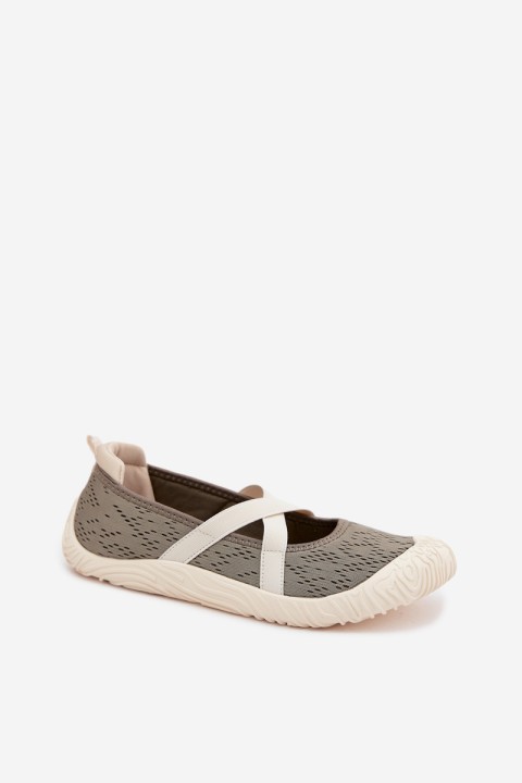 Sporty Ballerinas With Elastic Straps Artiker 58C1904 Green
