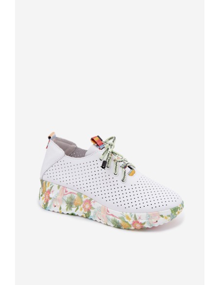 Leather Platform Shoes Artiker 58C0598 White