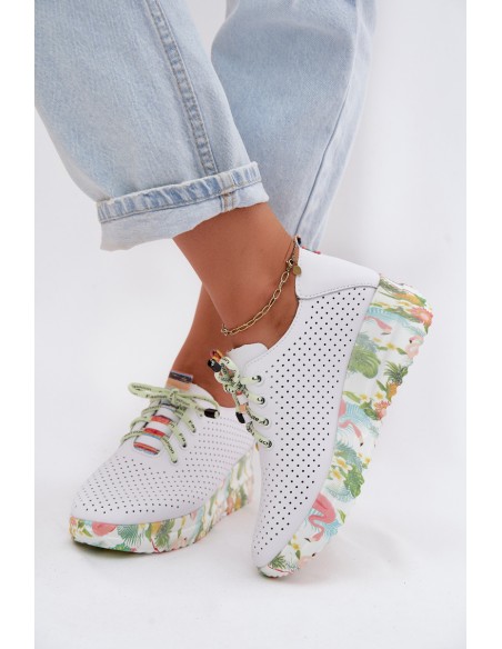 Leather Platform Shoes Artiker 58C0598 White
