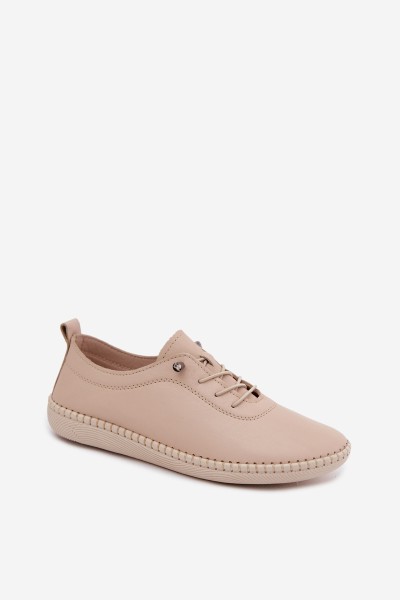 Leather Women's Loafers Artiker 58C3070 Beige 2