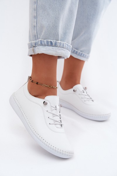 Leather Women's Loafers Artiker 58C3069 White