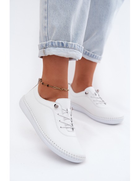 Leather Women's Loafers Artiker 58C3069 White
