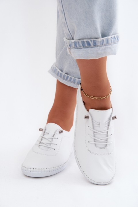 Leather Women's Loafers Artiker 58C3069 White