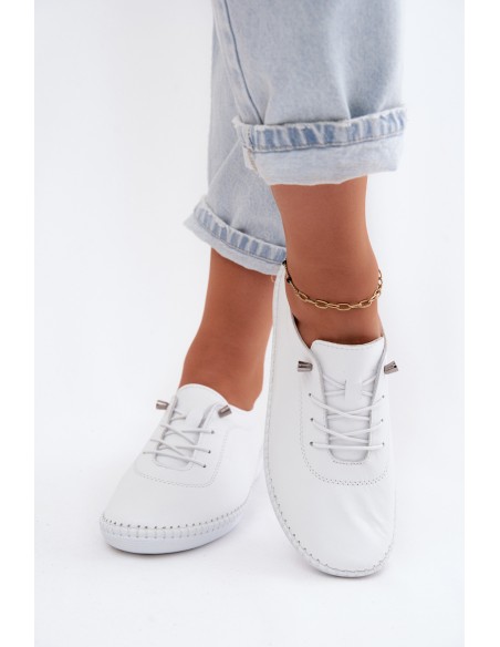 Leather Women's Loafers Artiker 58C3069 White