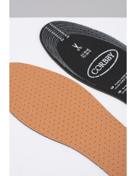Corbby UNILEDER Leather insoles for all-purpose shoes