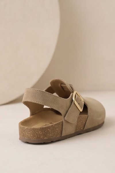 Women's Sandals Made of Natural Suede Big Star TT274542 Beige 2