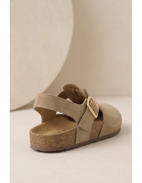 Women's Sandals Made of Natural Suede Big Star TT274542 Beige