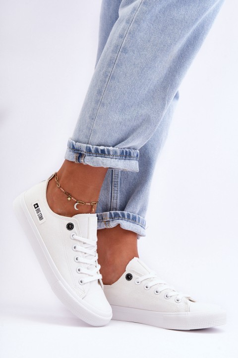 Women's Low Material Sneakers Big Star KK274008 White