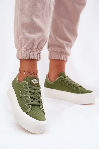 Women's Platform Sneakers Lee Cooper LCW-25-31-3449L Green