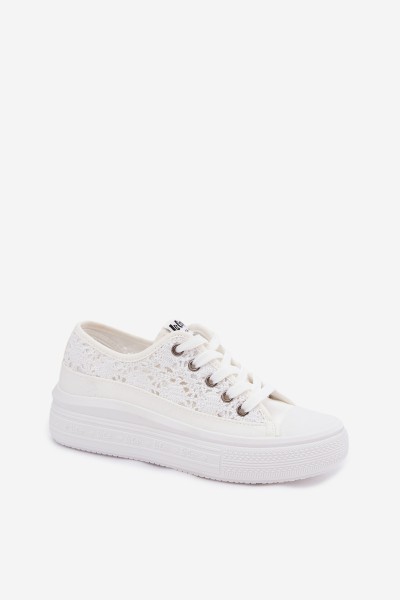 Women's Openwork Platform Sneakers Lee Cooper LCW-26-44-4485 White 2