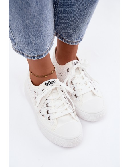 Women's Openwork Platform Sneakers Lee Cooper LCW-26-44-4485 White