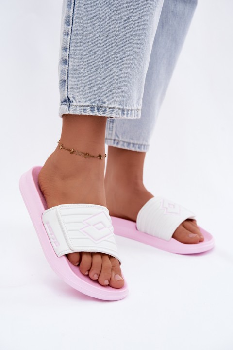 Women's Slides LOTTO FLYDE 2400941U-4110 Pink-White