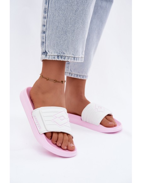 Women's Slides LOTTO FLYDE 2400941U-4110 Pink-White