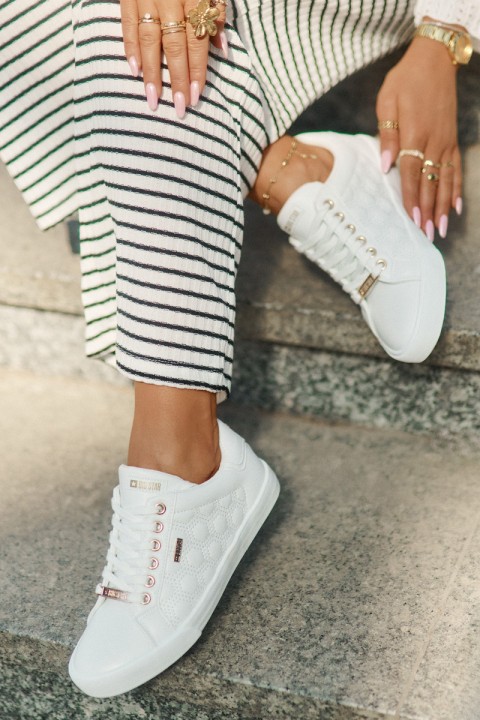 Women's Sneakers From Eco Leather Big Star RR274322 White