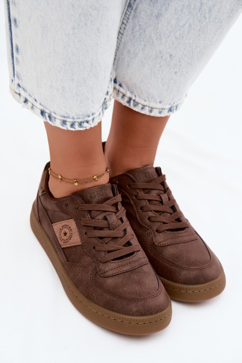 Shiny Women's Sneakers Big Star UU274017 Brown