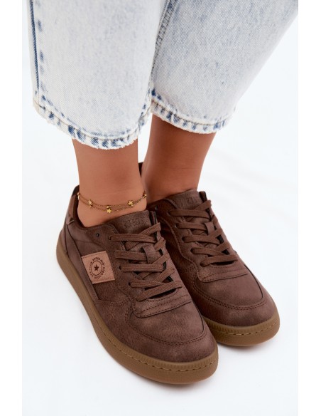 Shiny Women's Sneakers Big Star UU274017 Brown