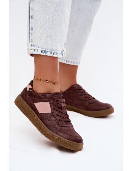 Shiny Women's Sneakers Big Star UU274016 Burgundy