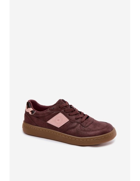 Shiny Women's Sneakers Big Star UU274016 Burgundy
