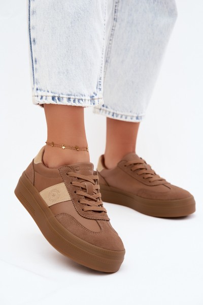 Women's Platform Sneakers Big Star UU274015 Light Brown