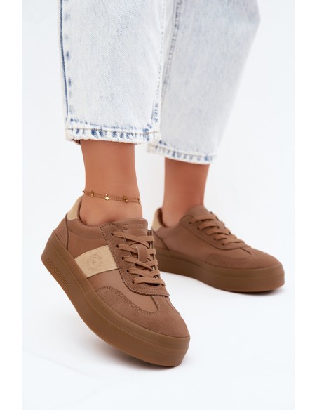 Women's Platform Sneakers Big Star UU274015 Light Brown