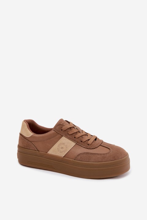 Women's Platform Sneakers Big Star UU274015 Light Brown