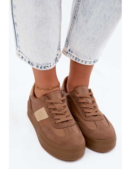 Women's Platform Sneakers Big Star UU274015 Light Brown