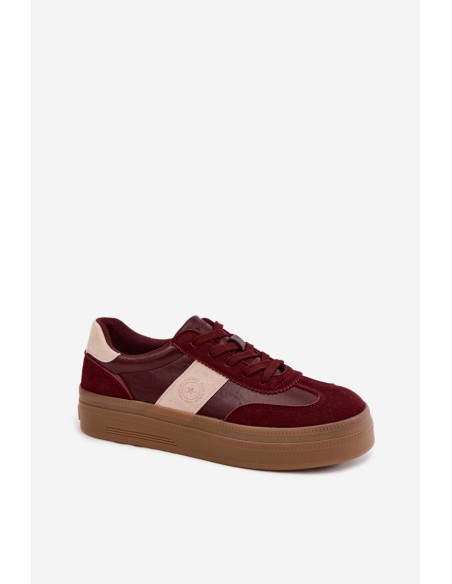 Women's Platform Sneakers Big Star UU274013 Bordeaux