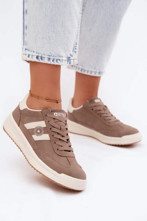 Women's Sports Shoes Sneakers Big Star UU274025 Dark Beige
