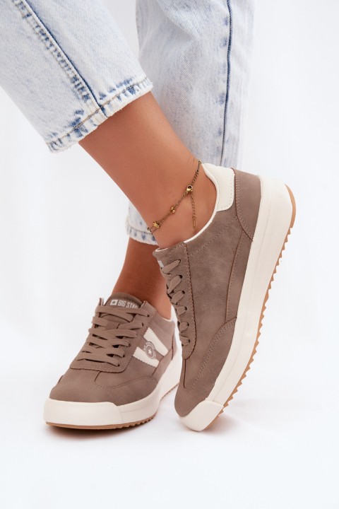 Women's Sports Shoes Sneakers Big Star UU274025 Dark Beige