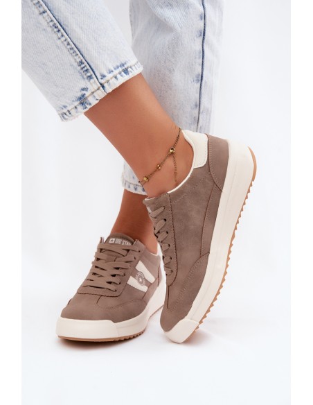 Women's Sports Shoes Sneakers Big Star UU274025 Dark Beige