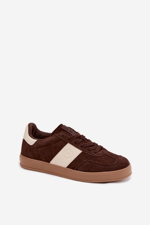 Women's Sneakers Imitation Suede Big Star UU274008 Chocolate