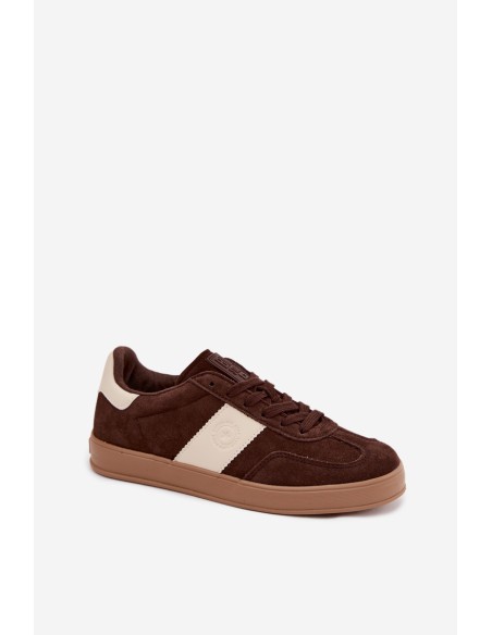 Women's Sneakers Imitation Suede Big Star UU274008 Chocolate