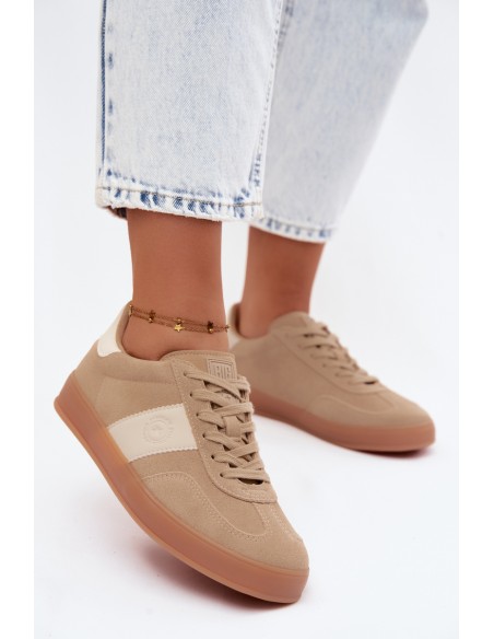 Women's Sneakers Made of Faux Suede Big Star UU274009 Beige