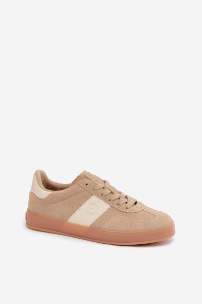 Women's Sneakers Made of Faux Suede Big Star UU274009 Beige 2