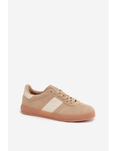 Women's Sneakers Made of Faux Suede Big Star UU274009 Beige