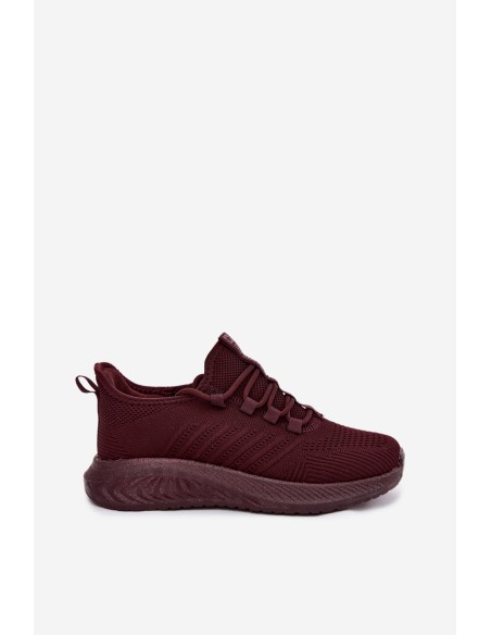 Light Women's Athletic Fabric Slip-On Shoes Big Star UU274053 Burgundy