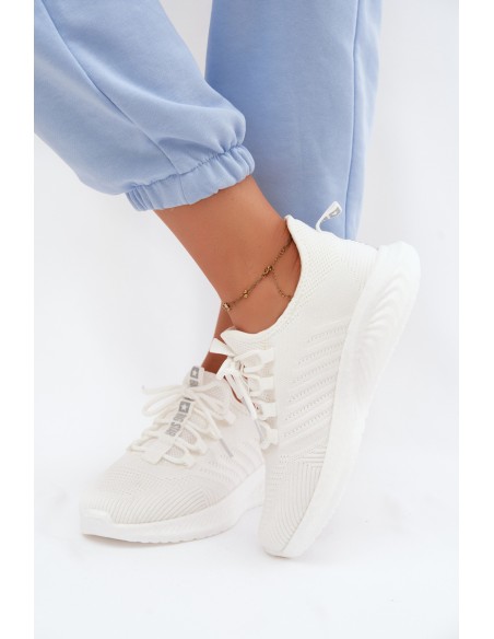 Light Slip-On Women's Sports Shoes Material Big Star UU274056 White
