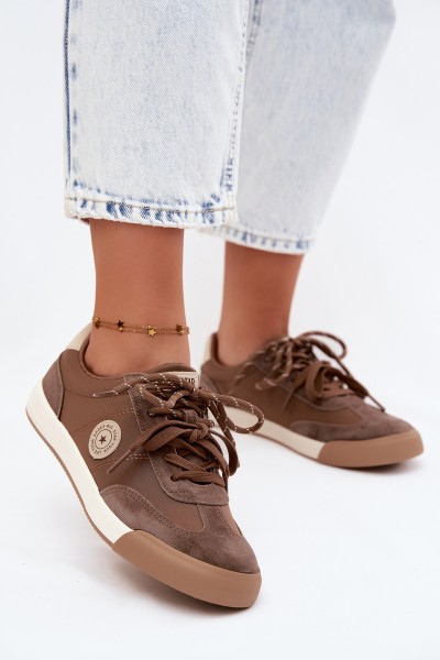 Women's Suede Sneakers Big Star UU274002 Brown