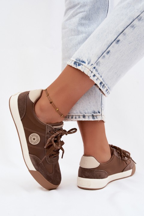 Women's Suede Sneakers Big Star UU274002 Brown
