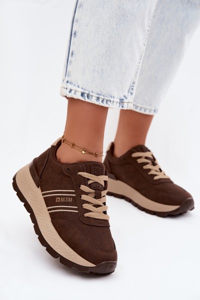 Women's Platform Sneakers Big Star UU274040 Chocolate