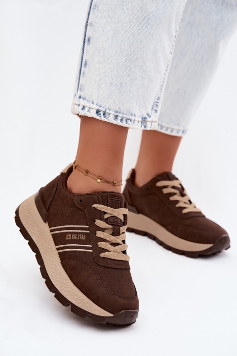 Women's Platform Sneakers Big Star UU274040 Chocolate