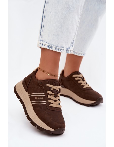 Women's Platform Sneakers Big Star UU274040 Chocolate