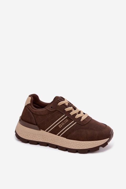 Women's Platform Sneakers Big Star UU274040 Chocolate