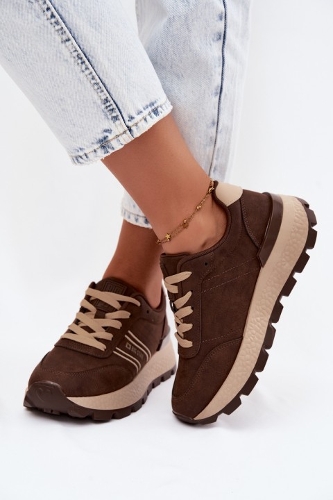 Women's Platform Sneakers Big Star UU274040 Chocolate