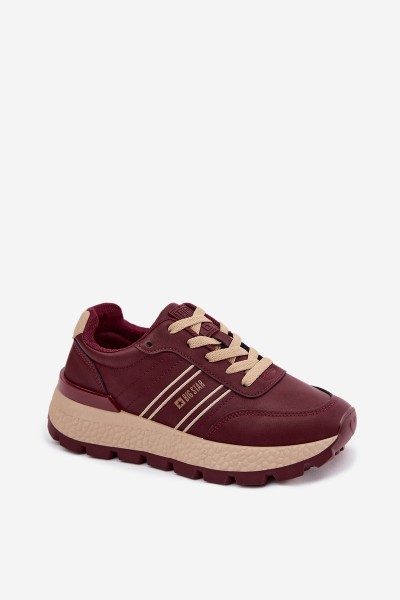 Women's Platform Sneakers Big Star UU274041 Burgundy 2