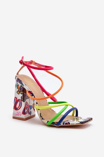 Fashionable High Heel Sandals Multicolour Josette 2