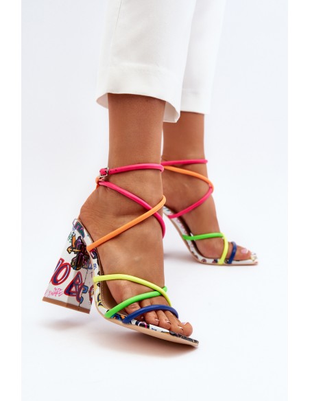 Fashionable High Heel Sandals Multicolour Josette