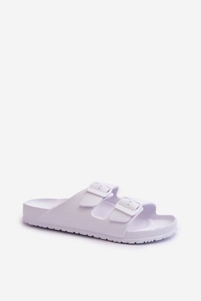 Women's Foam Flip Flops with Buckles White Luciene 2