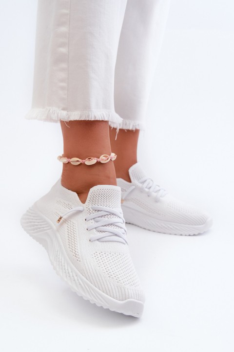White Women's Slip-On Sports Shoes Jagelia