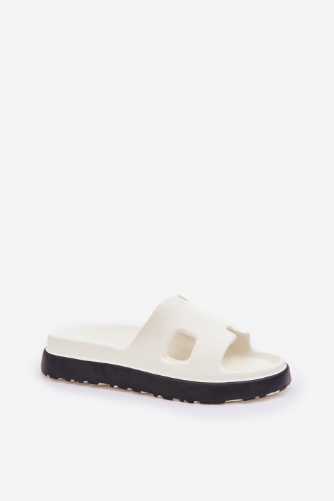 Foam Slippers With Cutouts White Neladith